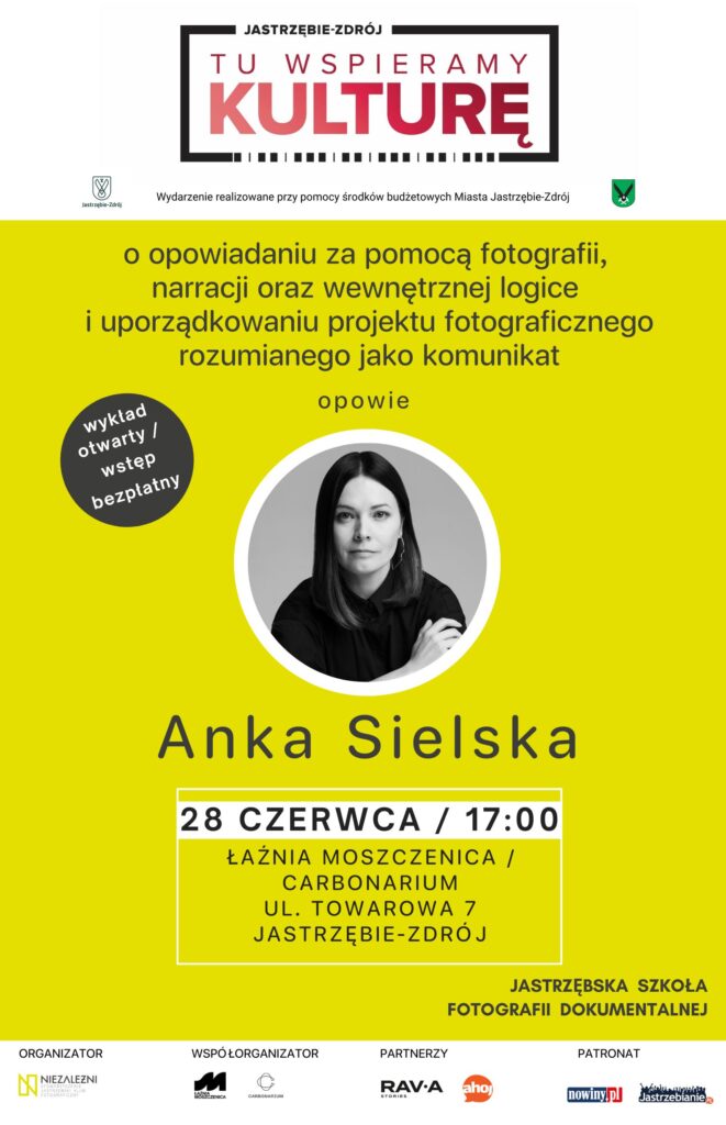 plakat: wykład anki sielskiej łaźnia moszczenica