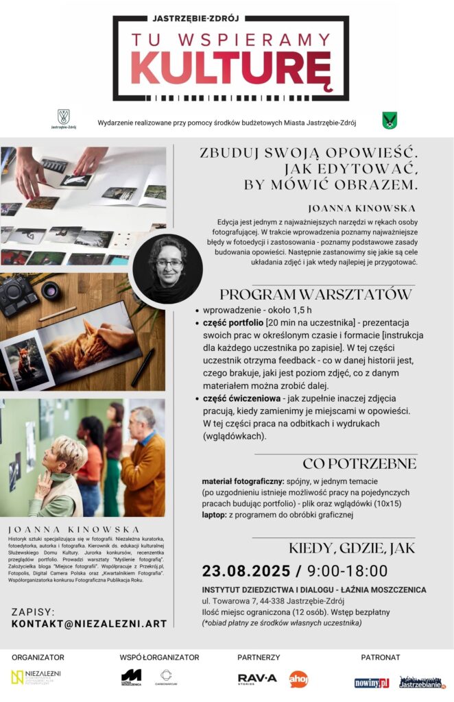 niezależni, warsztaty foto-edycja, łaźnia moszczenica