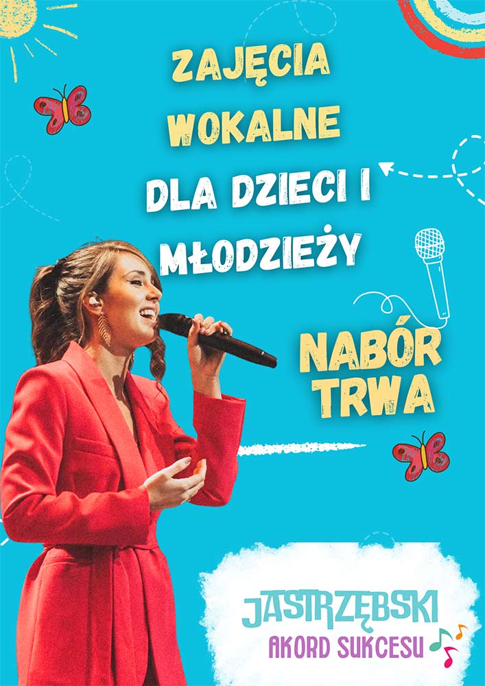 Plakat Jastrzębskiego Akordu Sukcesu. Informacje powtórzone.