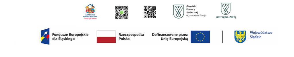 Logotyopy i flagi projektowe.