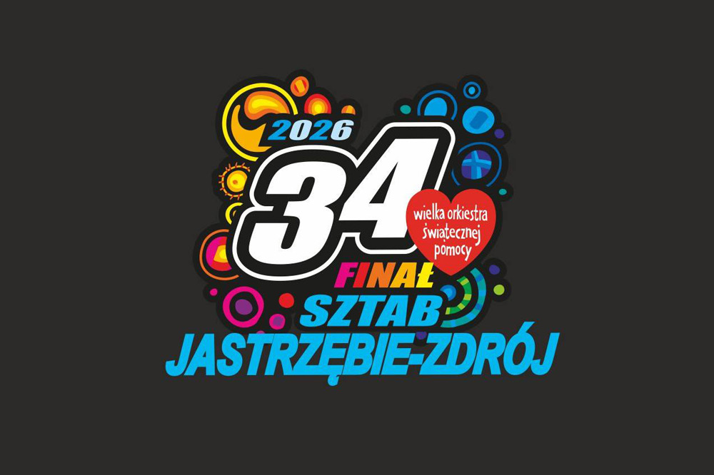 Logo WOŚP - sztab Jastrzębie-Zdrój.