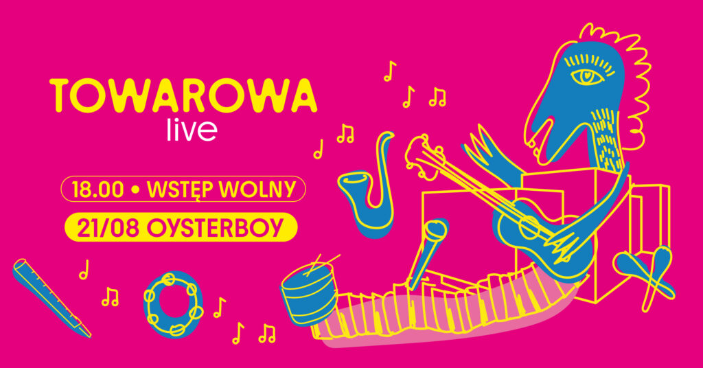 Koncert Oysterboy zakończy cykl Towarowa Live 21 sierpnia na Towarowej w Jastrzębiu-Zdroju.