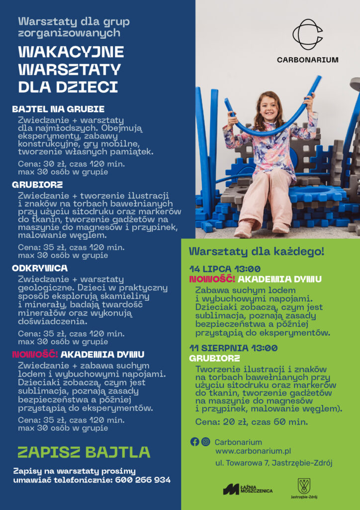 wakacje carbonarium warsztaty jastrzębie
