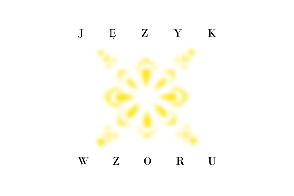 Język wzoru - motyw graficzny i napis